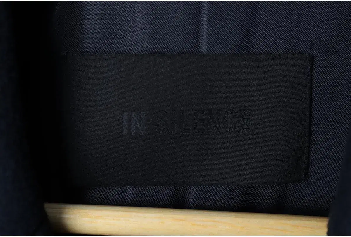 (S) INSILENCE 인사일런스 코트자켓 캐시미어 싱글 네이비 울 8