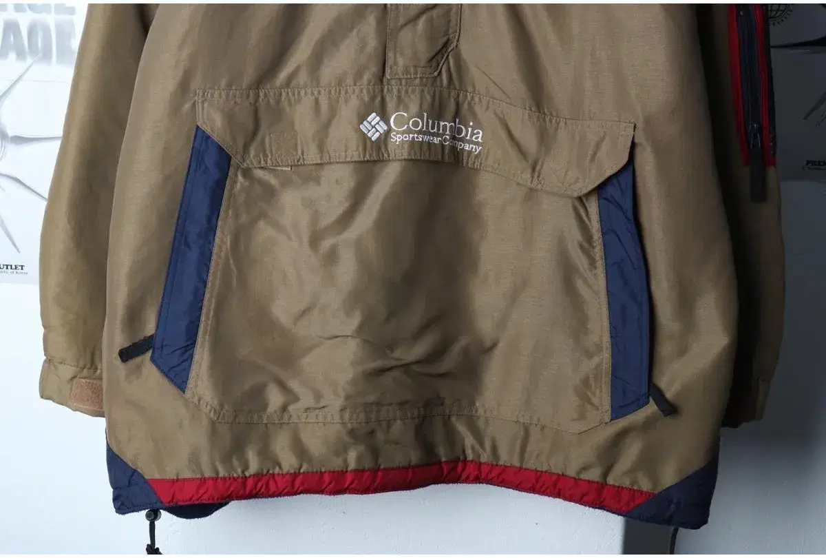 (XL-2XL) COLUMBIA 컬럼비아 집업 바람막이 점퍼자켓 아노락 브라운 기모 고프코 7