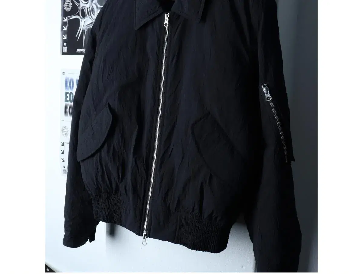 (L-XL) TONYWACK 토니웩 패딩 점퍼자켓 블루종 나일론 블랙 봄버 항공 MA1 4