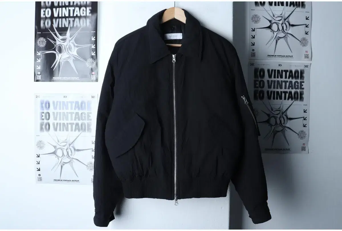 (L-XL) TONYWACK 토니웩 패딩 점퍼자켓 블루종 나일론 블랙 봄버 항공 MA1 5