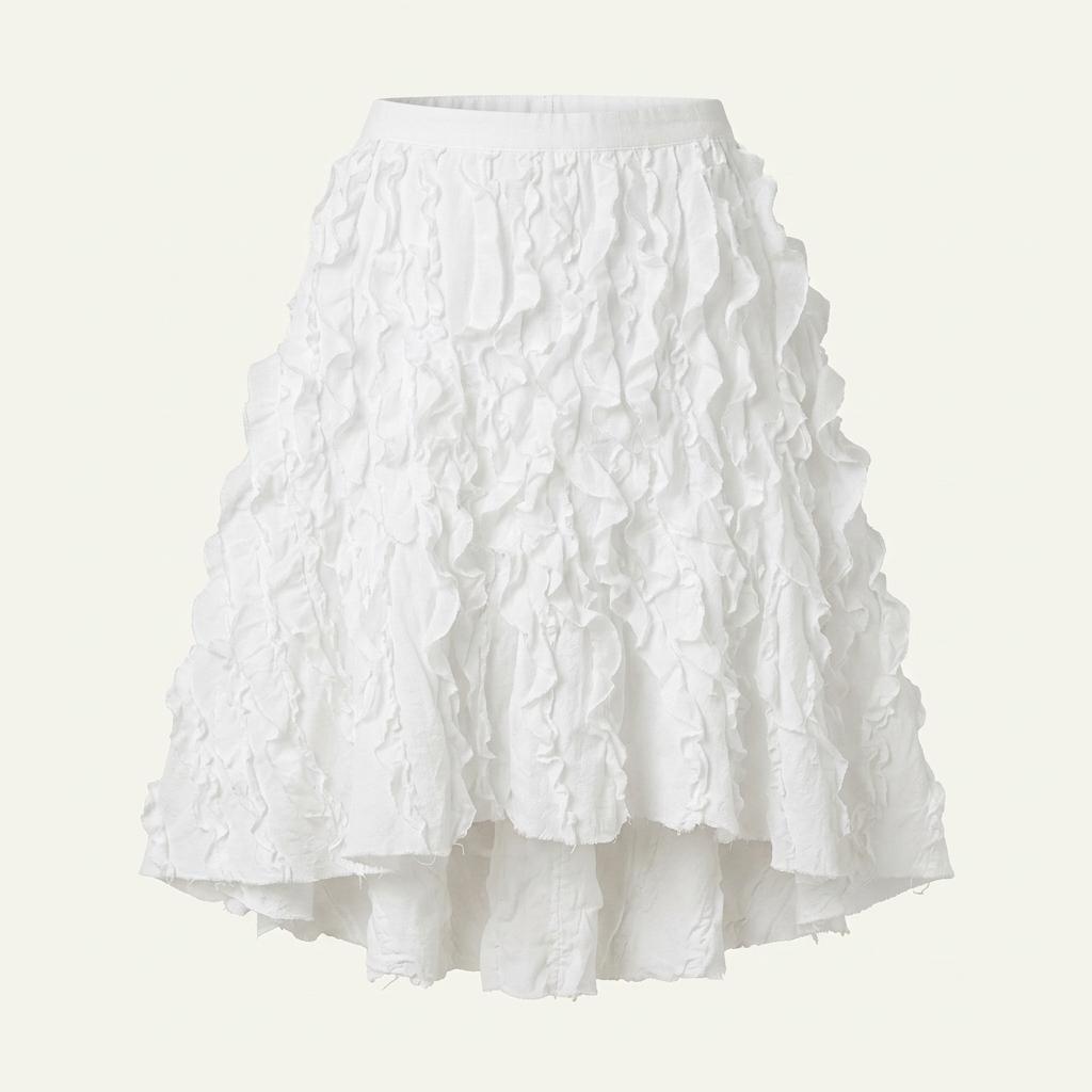 에르마노 설비노 여성스러운 화이트 스커트55~66 1