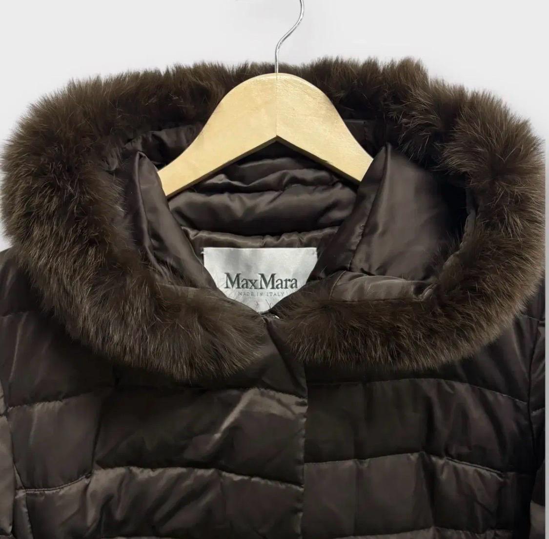 막스마라 Max mara 브라운 코트패딩S-M 5
