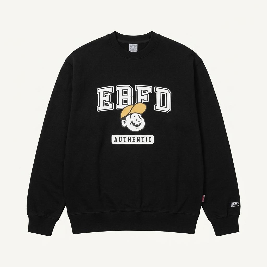 이벳필드 EBFD 맨투맨 블랙 1