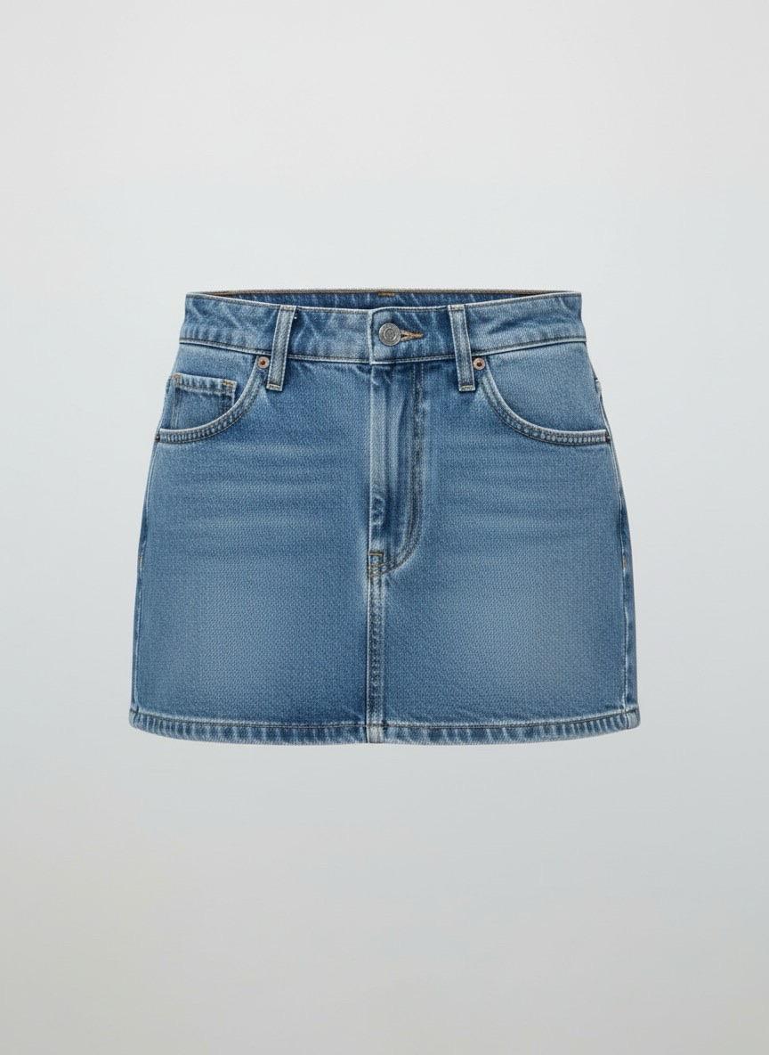 [80% 할인] DIESEL 백로고 베이직 데님 스커트 (26) 2