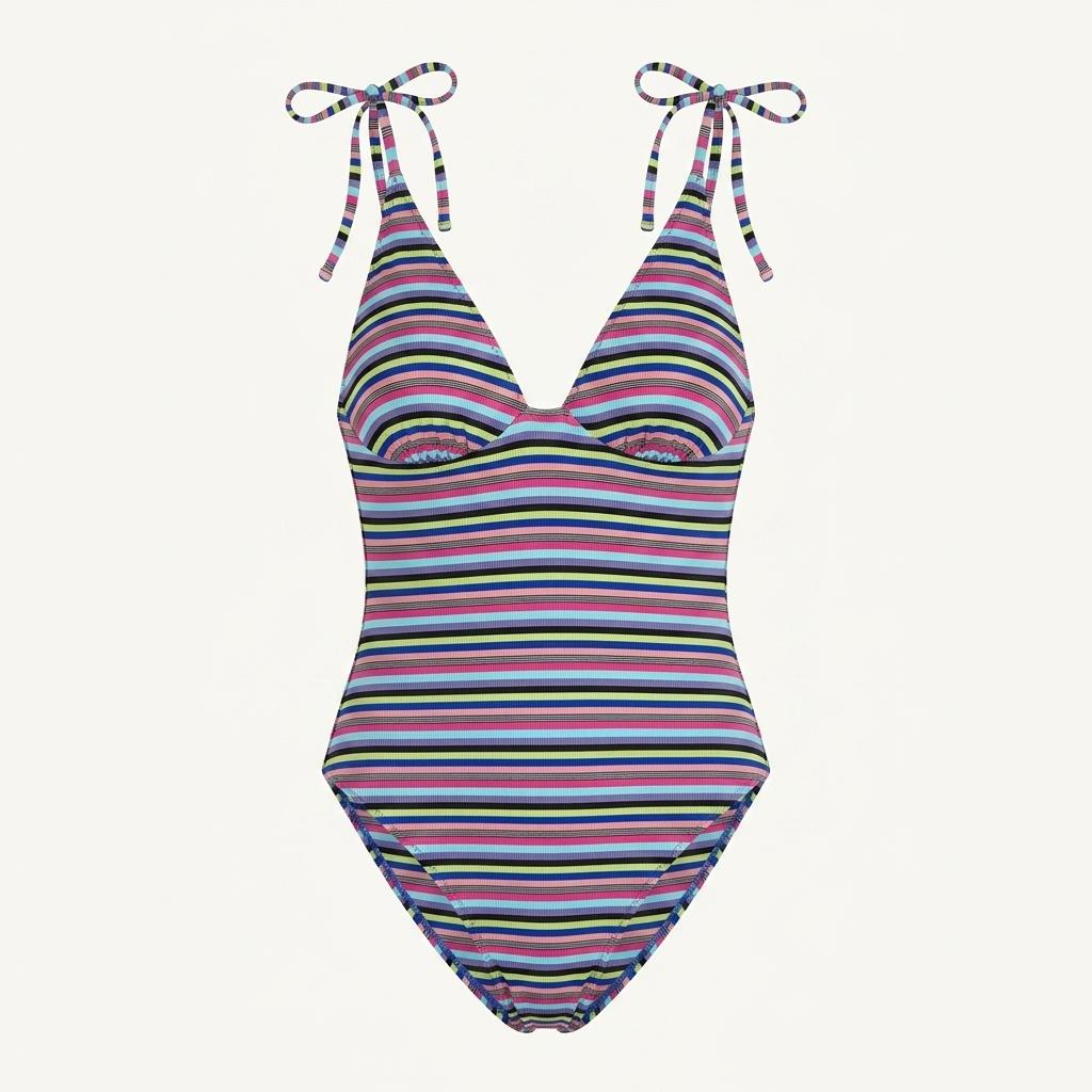 [80% 할인] SOLID&STRIPED 올림피아 멀티 스트라이프 스윔수트 (XS) 1