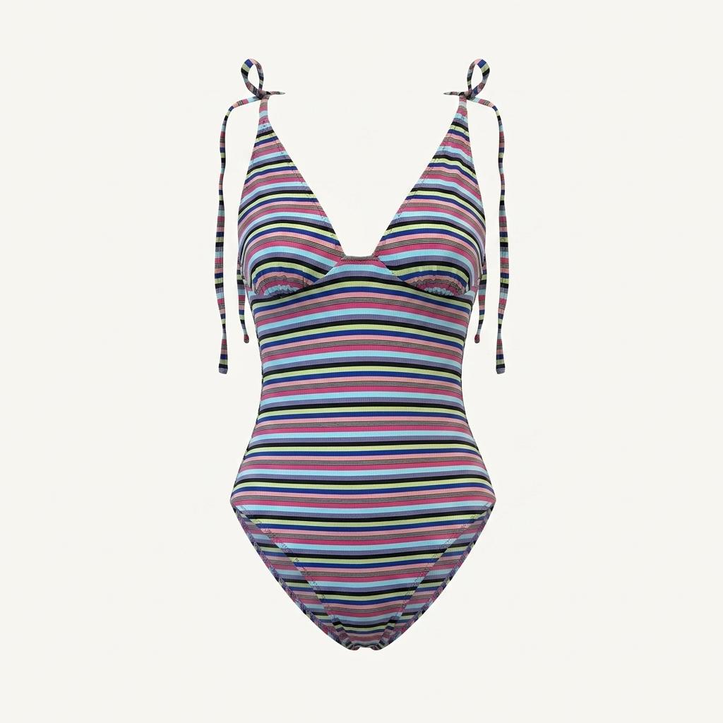 [80% 할인] SOLID&STRIPED 올림피아 멀티 스트라이프 스윔수트 (S) 1