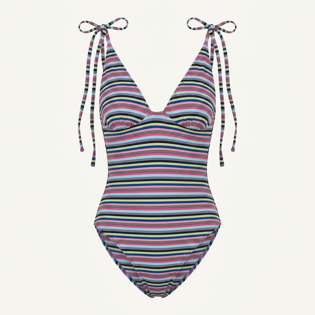 [80% 할인] SOLID&STRIPED 올림피아 멀티 스트라이프 스윔수트 (S) 1