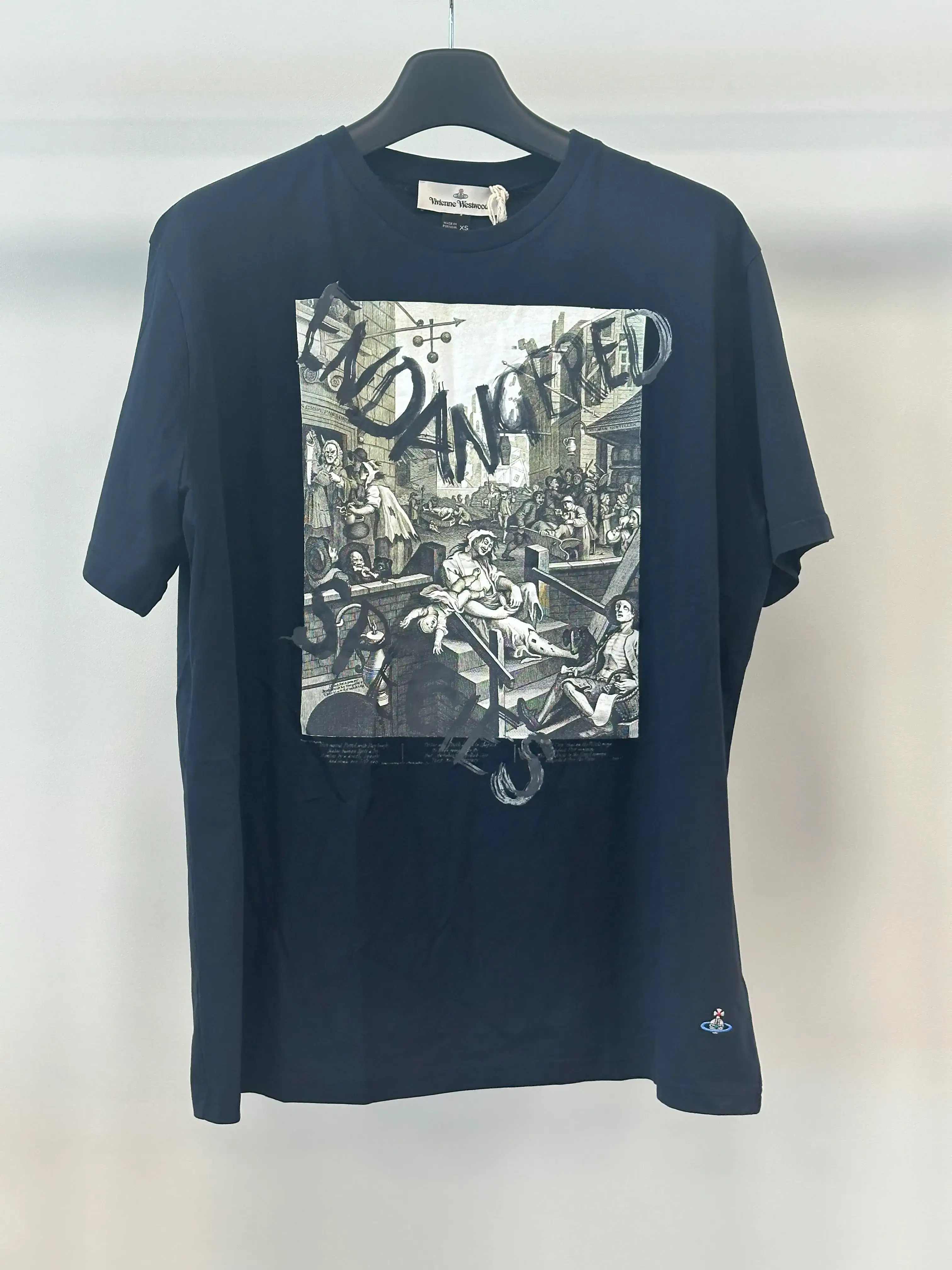 [80% 할인] VIVIENNE WESTWOOD 사이드 로고 오버핏 반팔 티셔츠 (XS) 3