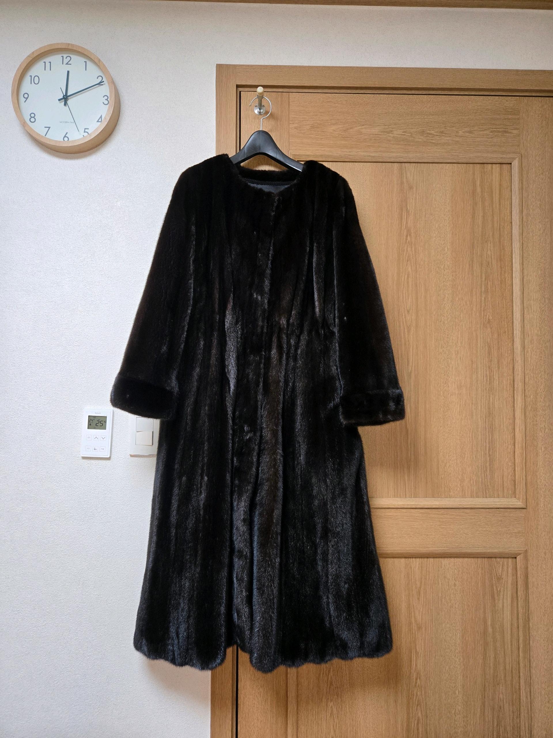 밍크 롱코트 블랙(115cm, 55반~66사이즈) 3