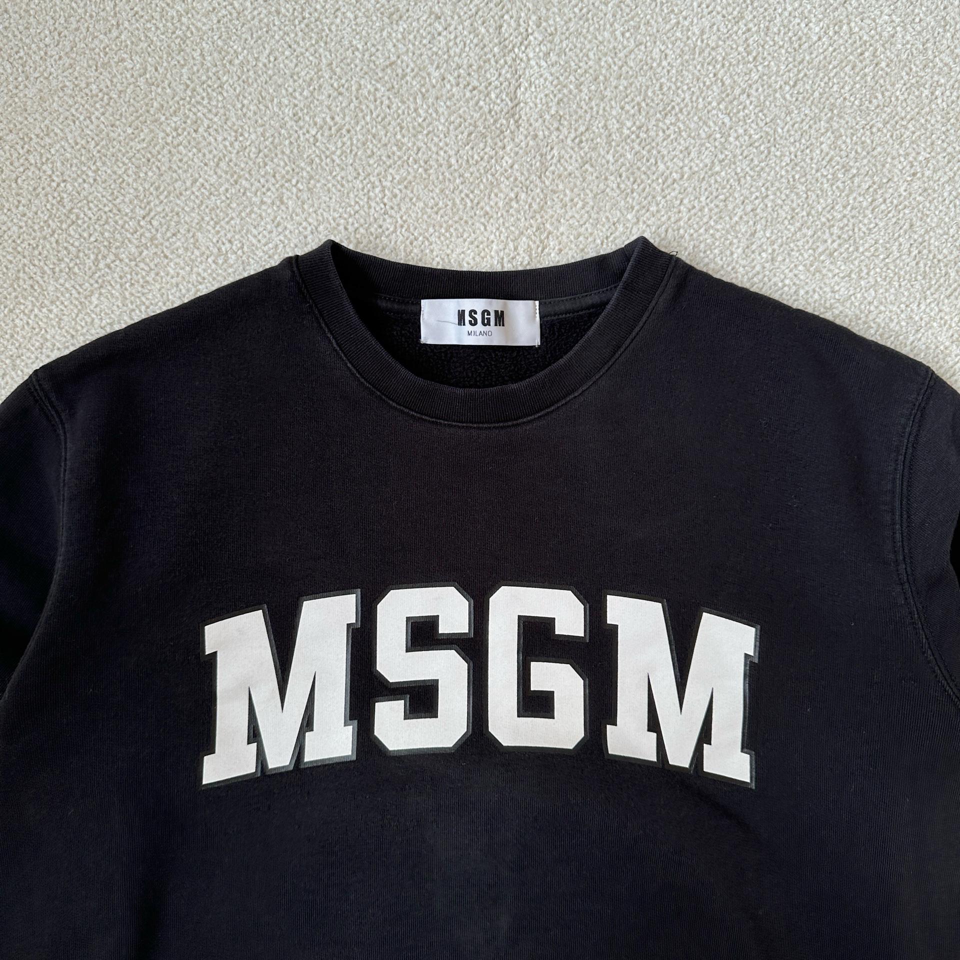 MSGM 로고 긴팔 스웻셔츠 6