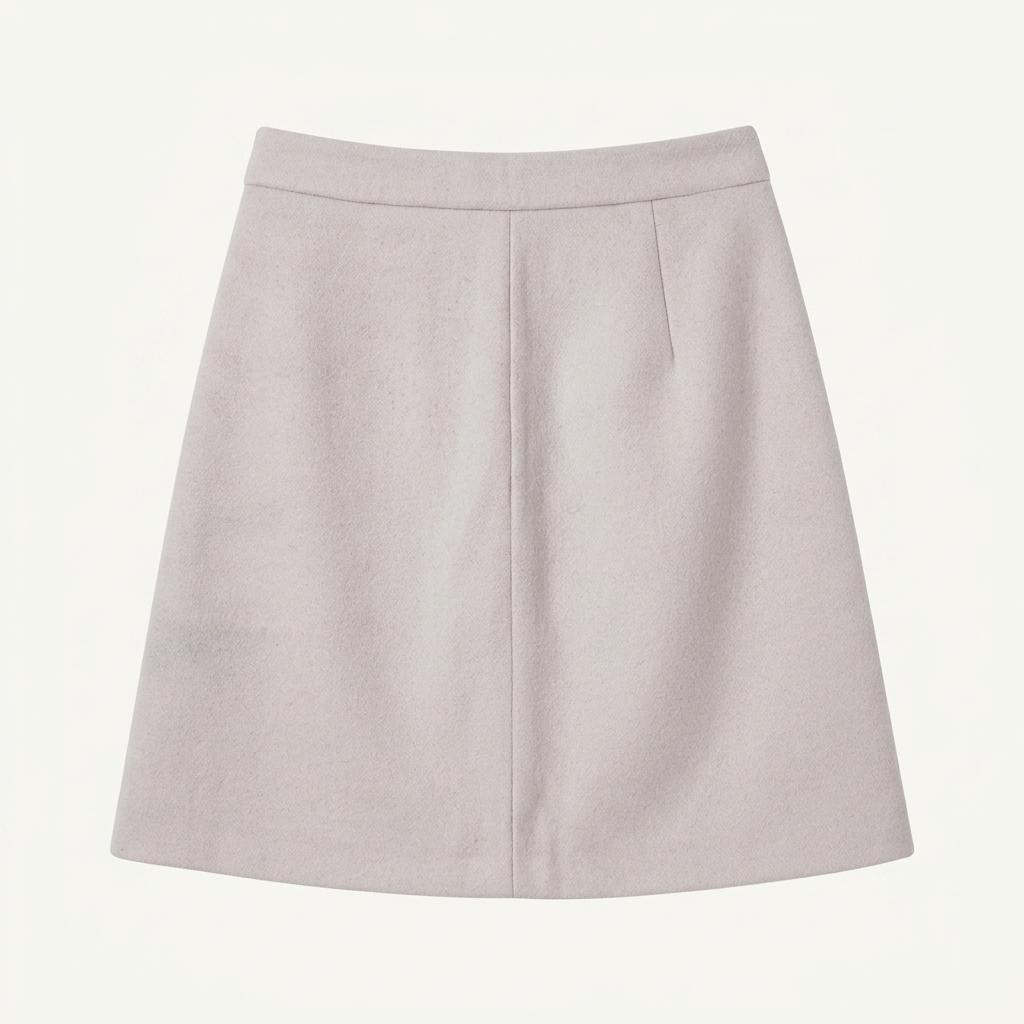 (2번 착용) MIXXO 미쏘 A라인 미니스커트 26 아이보리