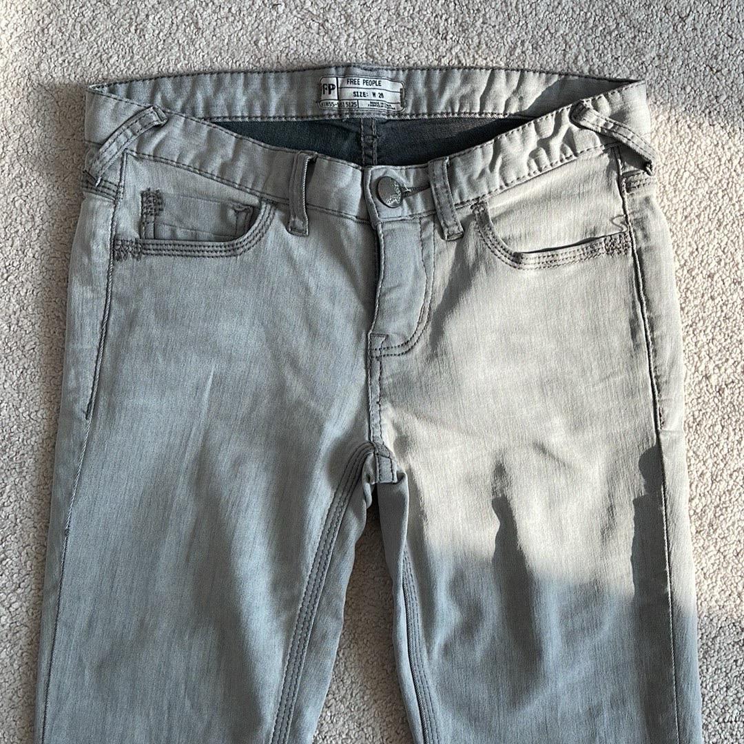 프리피플 Free People 연그레이 스키니 진 데님 청바지 6