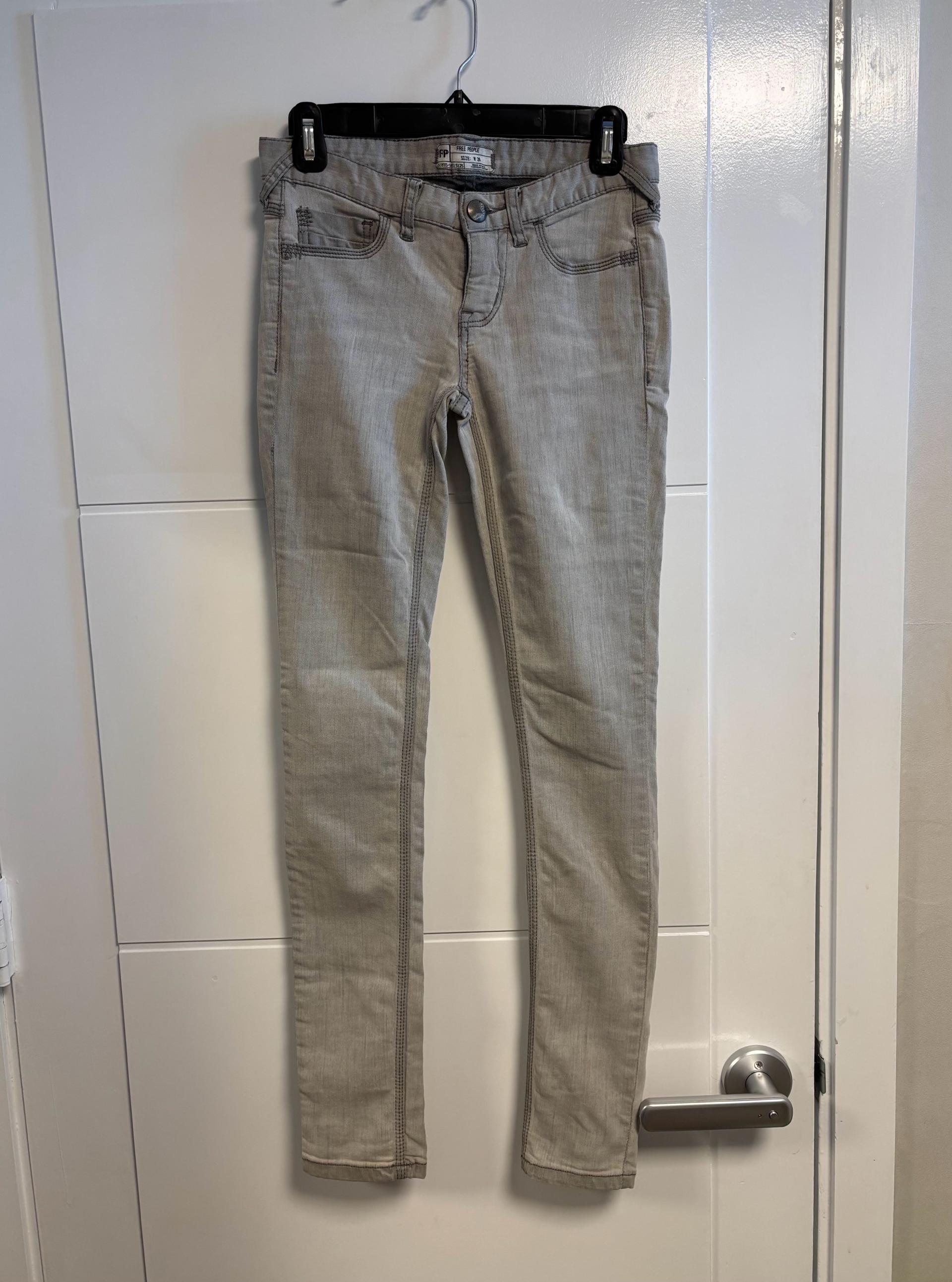 프리피플 Free People 연그레이 스키니 진 데님 청바지 5