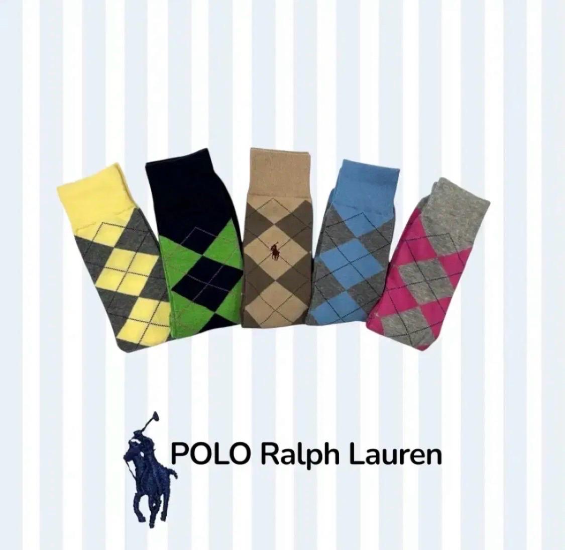 Polo Ralph Lauren 아가일무늬 양말세트 2