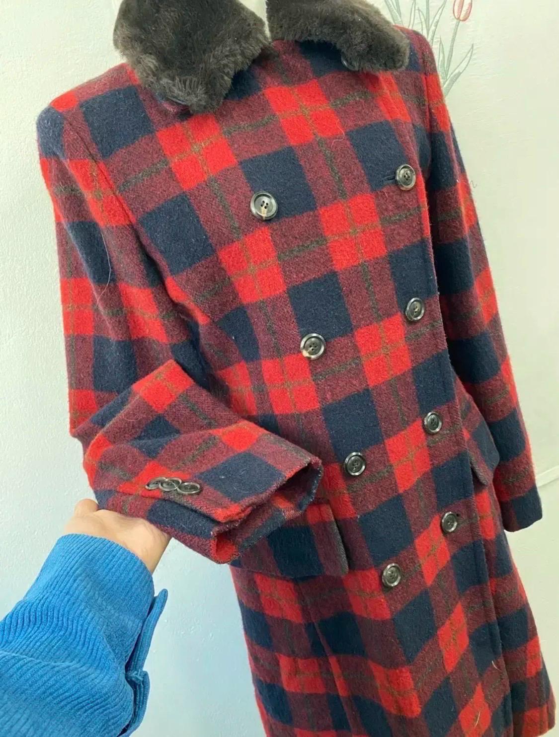 타임 체크 퍼 카라 코트 4