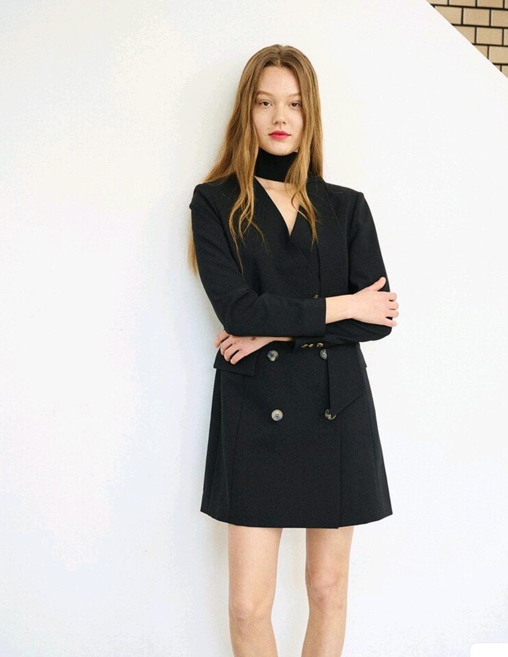 [TAV]SCARF JACKET  DRESS 스카프 자켓 원피스 드레스 7