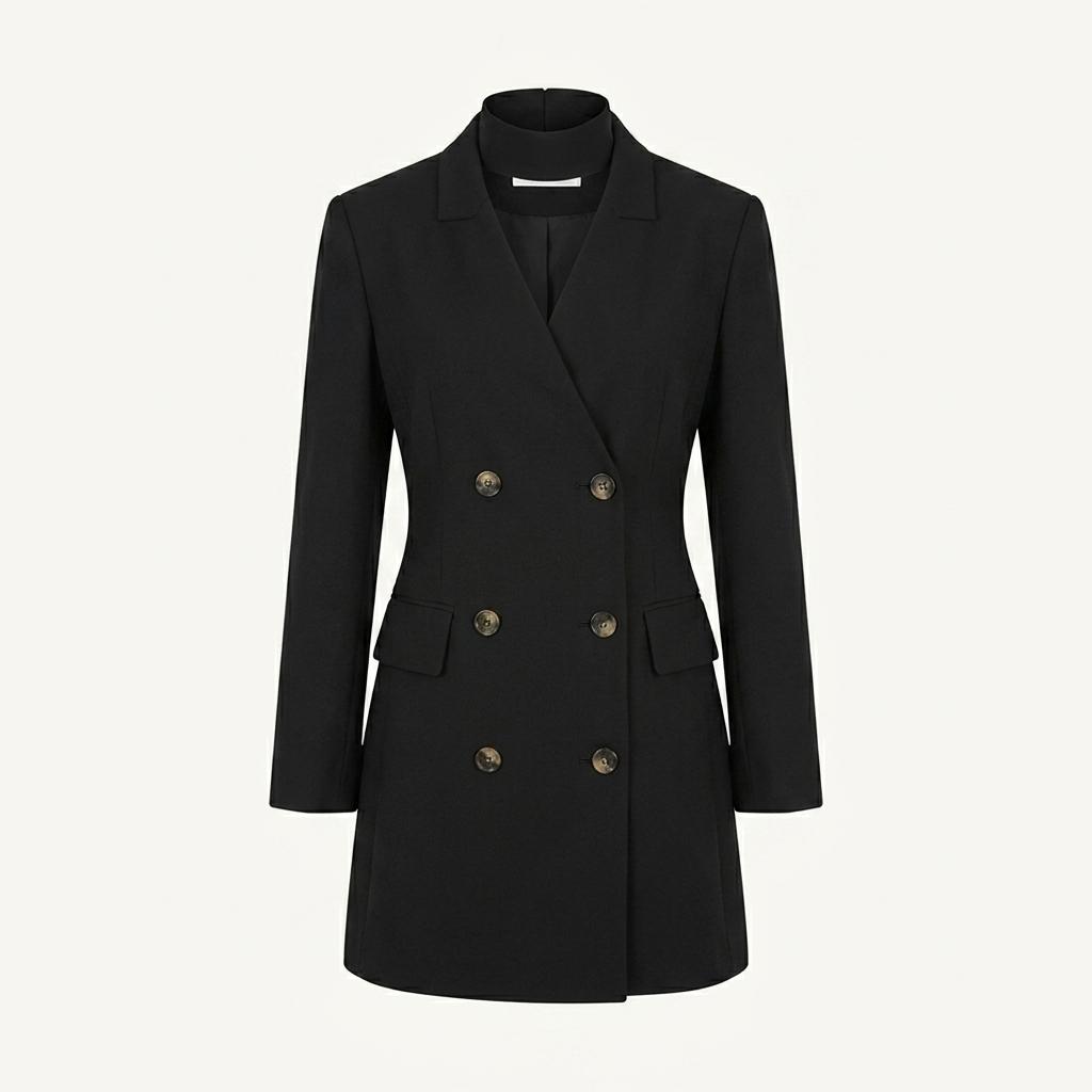 [TAV]SCARF JACKET  DRESS 스카프 자켓 원피스 드레스 1