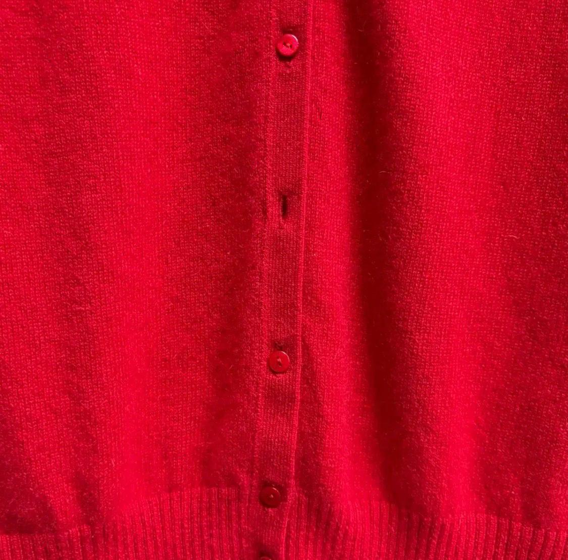 Sutton Cashmere 캐시미어 가디건 레드 6