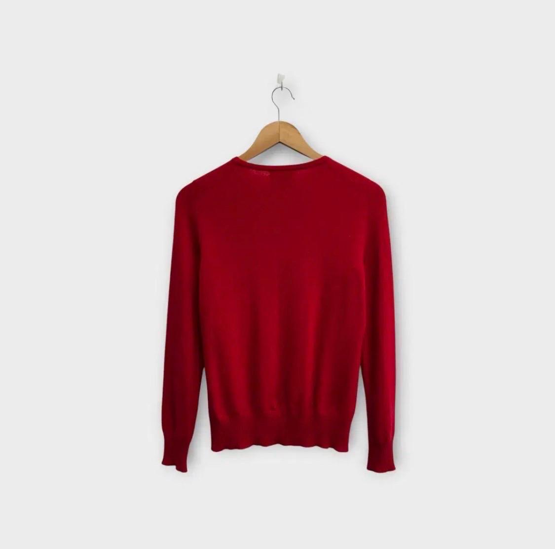 Sutton Cashmere 캐시미어 가디건 레드 4