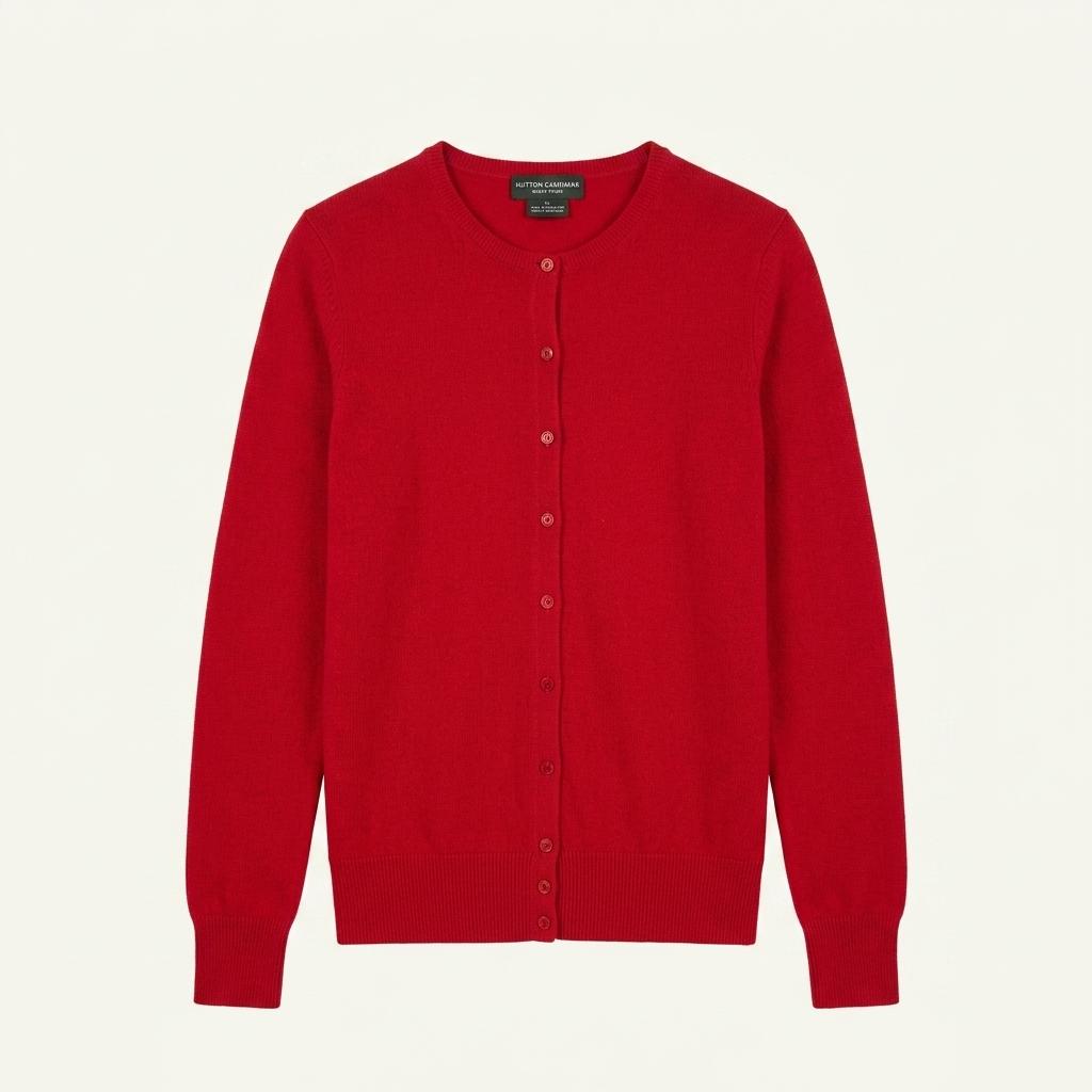 Sutton Cashmere 캐시미어 가디건 레드 1