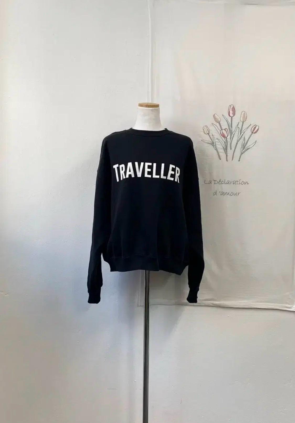 스튜디오 톰보이 TRAVELER 블랙 맨투맨 2