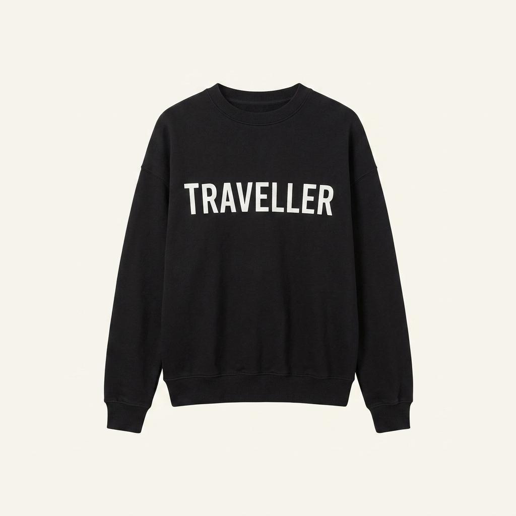 스튜디오 톰보이 TRAVELER 블랙 맨투맨 1