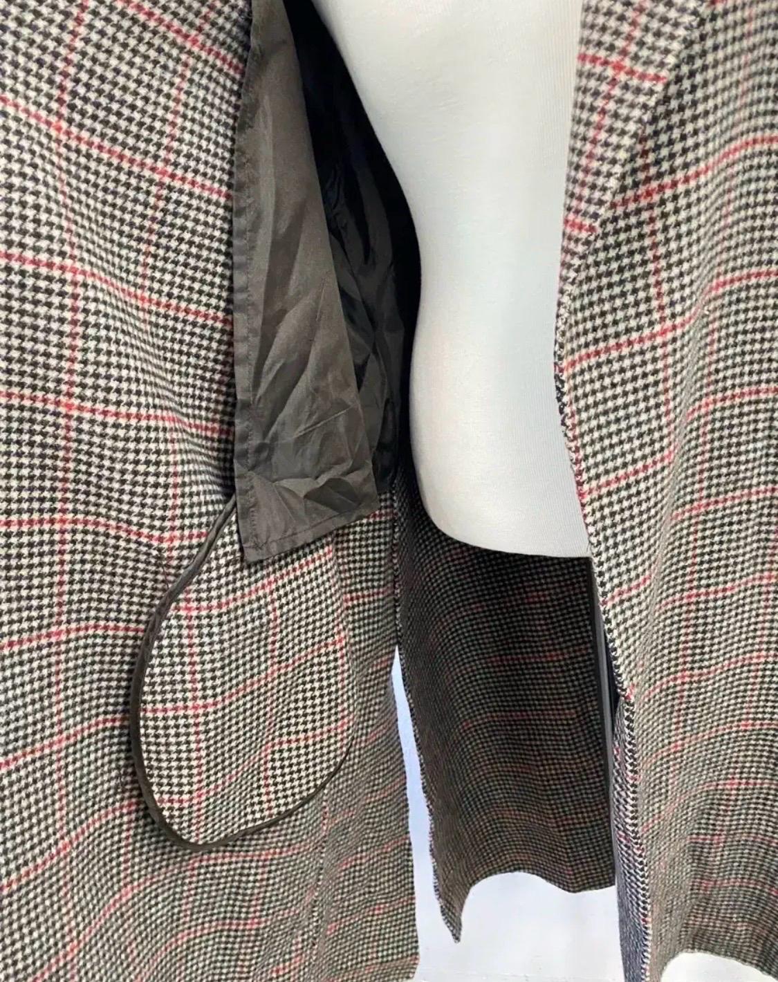 보브 여성 체크 패턴 롱 코트 7