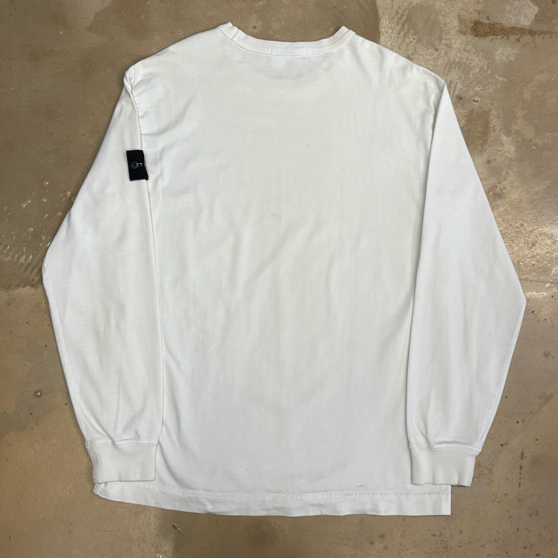 XL 스톤아일랜드 화이트 롱슬리브 4