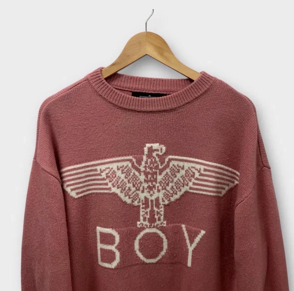 보이런던 레트로 BOY LONDON 핑크 니트 L-XL 3