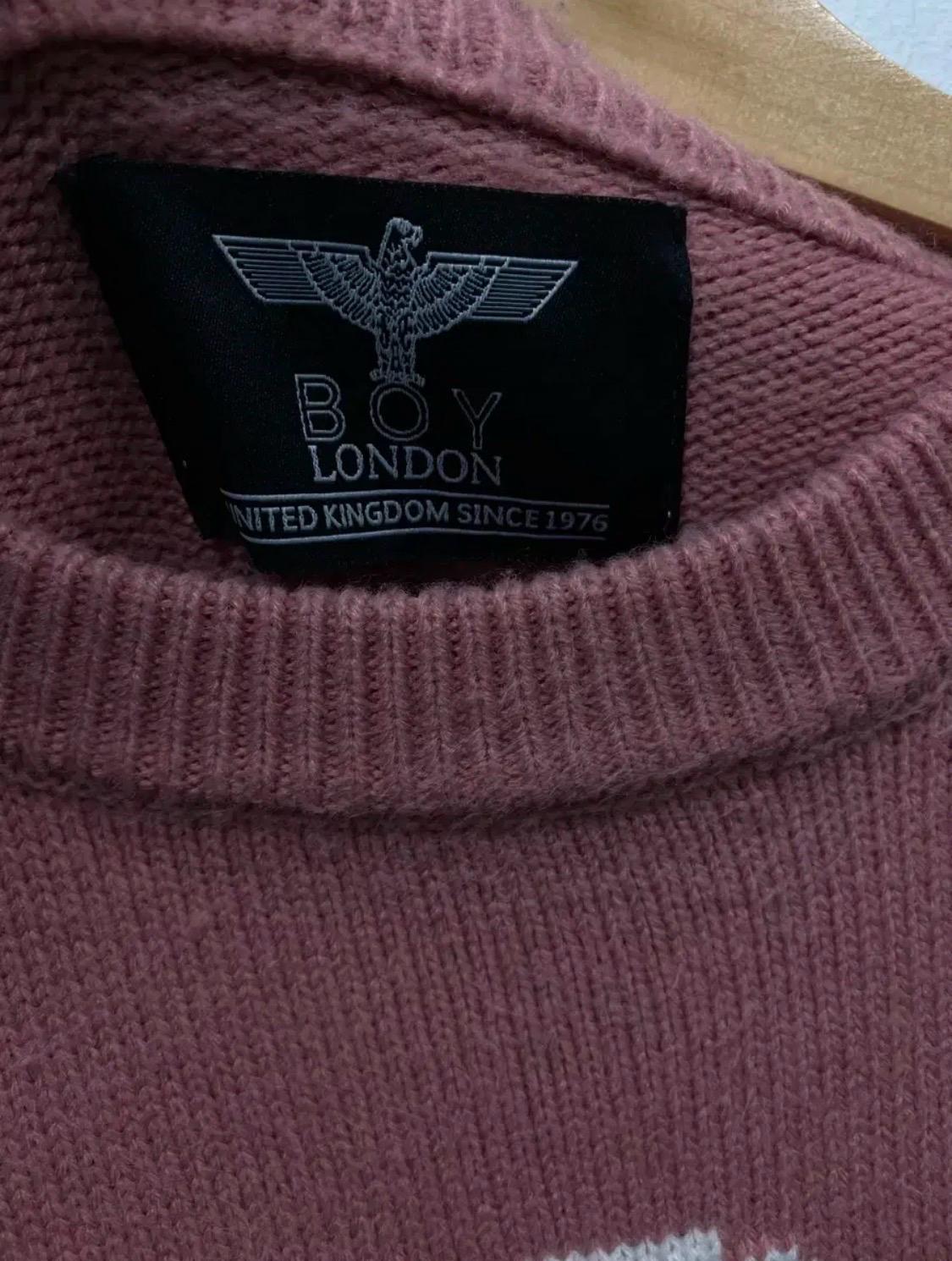 보이런던 레트로 BOY LONDON 핑크 니트 L-XL 7