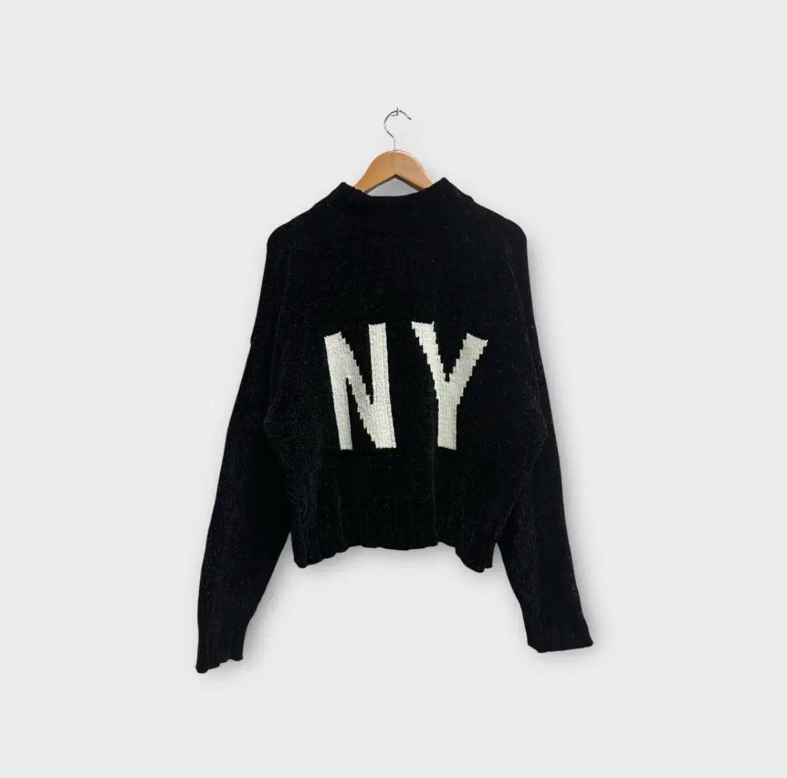 DKNY 부클 블랙 니트 M 3