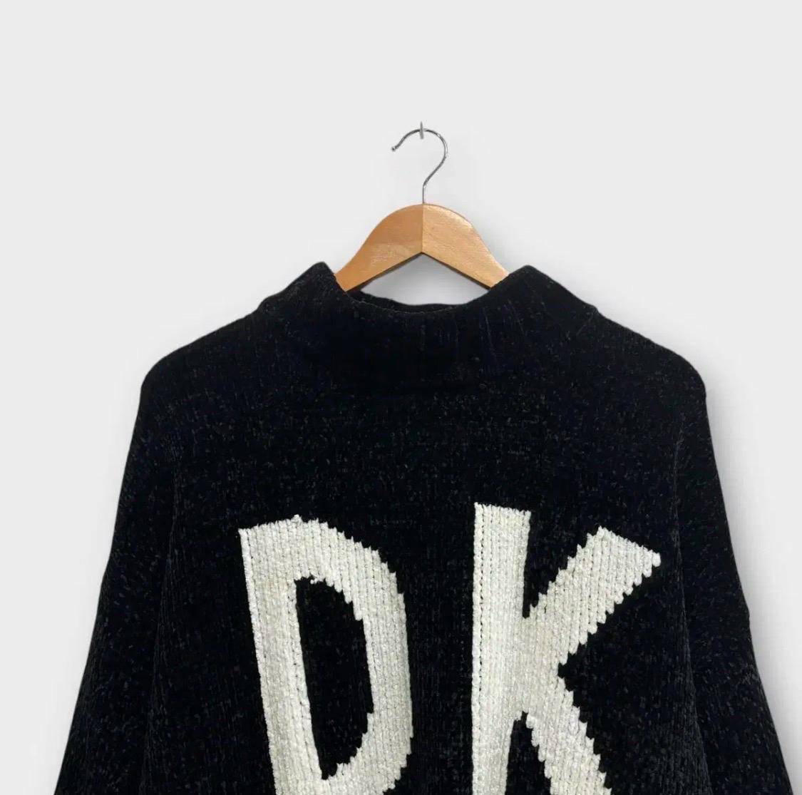 DKNY 부클 블랙 니트 M 4