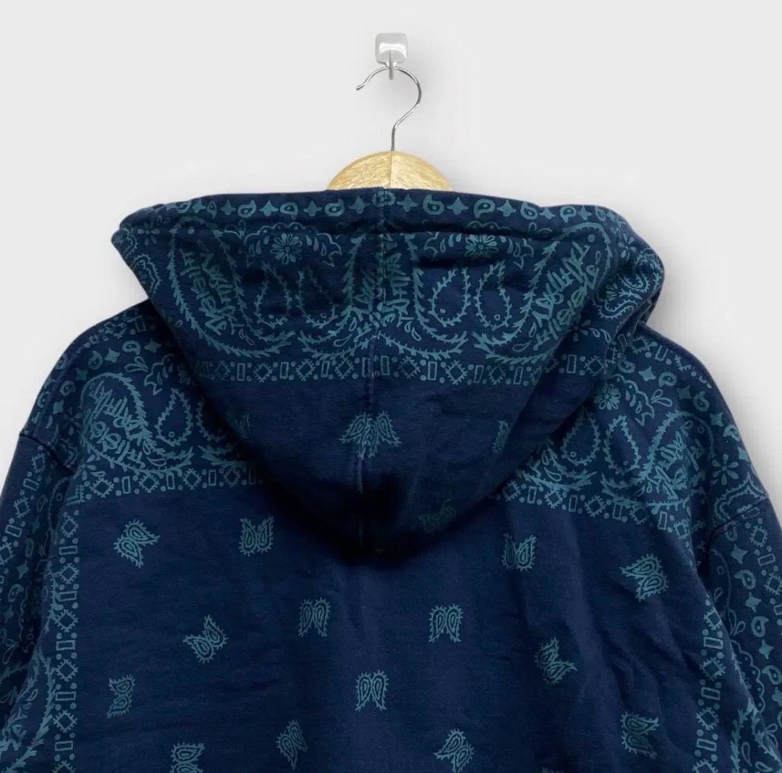 디스이즈네버댓 Bandana Zip Up Sweat Dark Blue 3