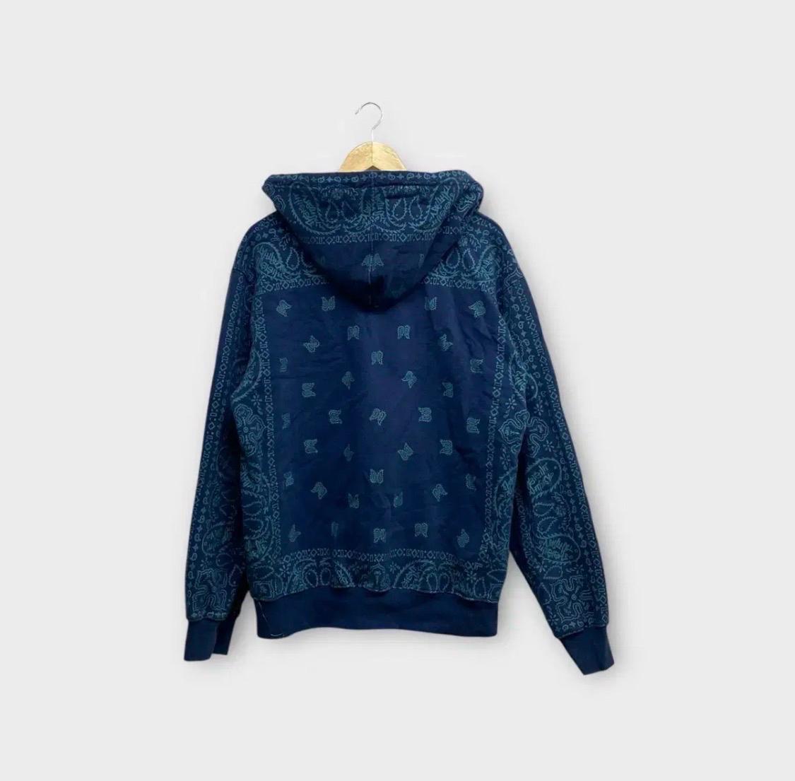 디스이즈네버댓 Bandana Zip Up Sweat Dark Blue 7