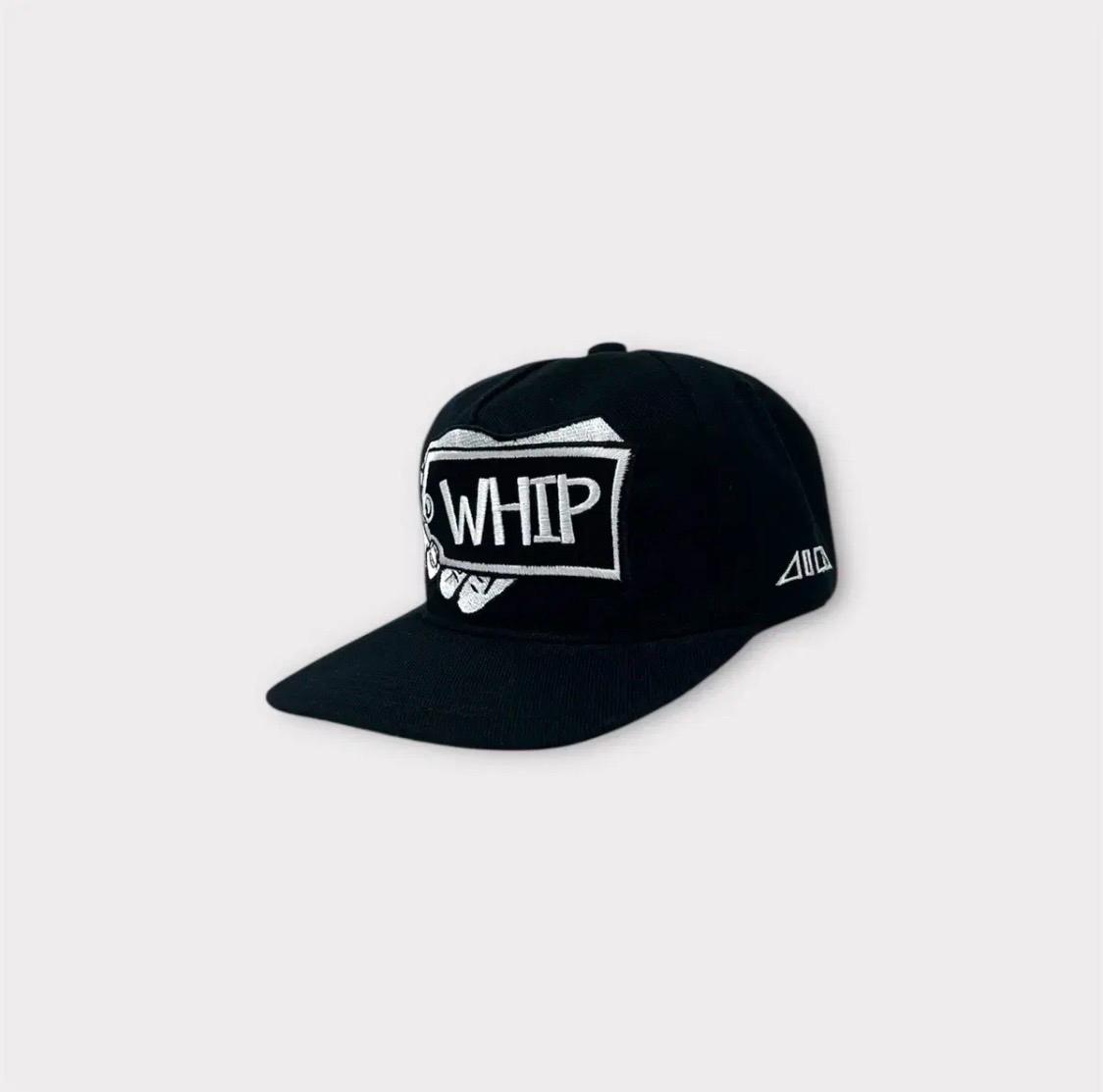 WHIP 자수 로고 스냅백 블랙 (1624) 3