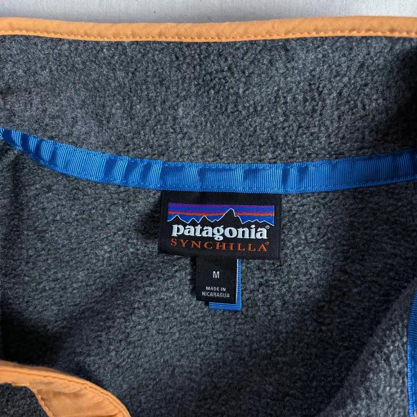 Patagonia 파타고니아 라이트웨이트 신칠라 그레이 오렌지 플리스 M 5