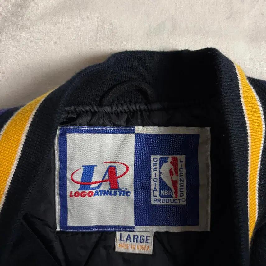 90s NBA 로고 엘에이 레이커스 바시티 자켓 L 6