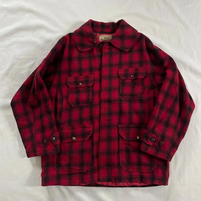 70-80s Woolrich 울리치 버팔로 체크 크루저 코트 44 2