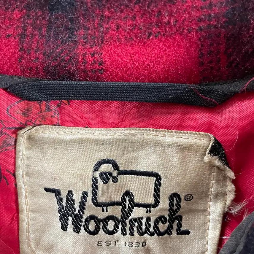 70-80s Woolrich 울리치 버팔로 체크 크루저 코트 44 5
