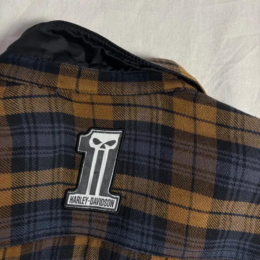 Harley Davidson 할리데이비슨 리버시블 퀼티드 체크 자켓 XL 8