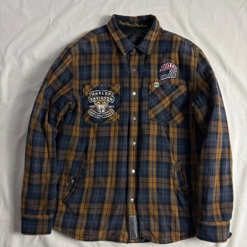 Harley Davidson 할리데이비슨 리버시블 퀼티드 체크 자켓 XL 2