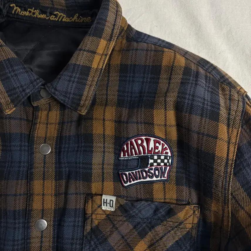 Harley Davidson 할리데이비슨 리버시블 퀼티드 체크 자켓 XL 7