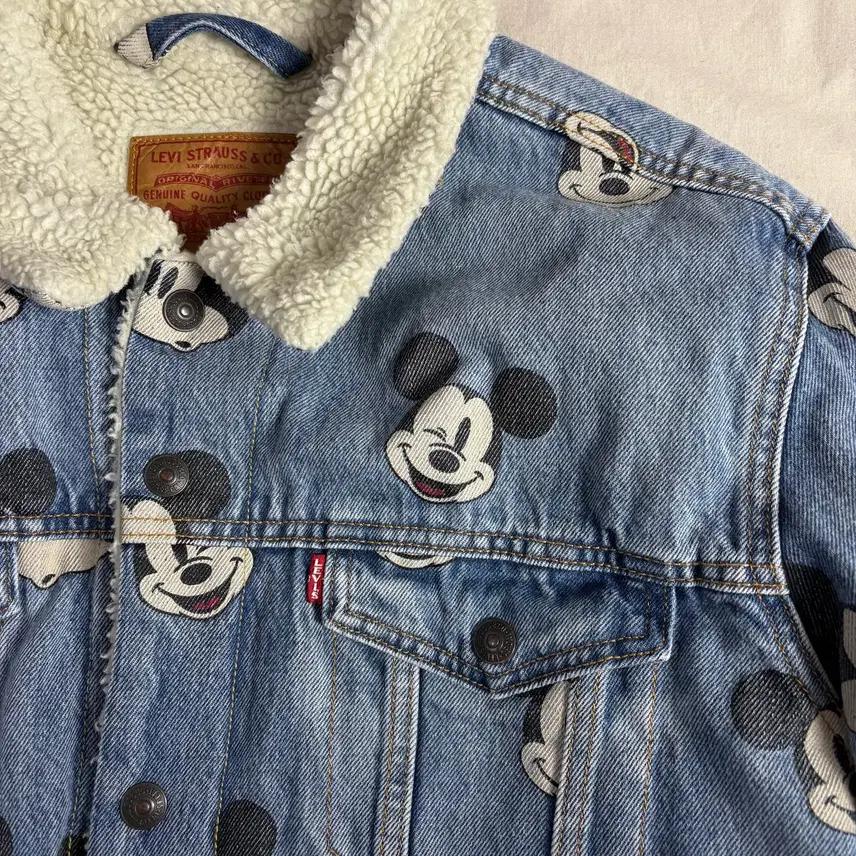 Levis x Disney 리바이스 미키마우스 쉐르파 트러커 자켓 XXL 5