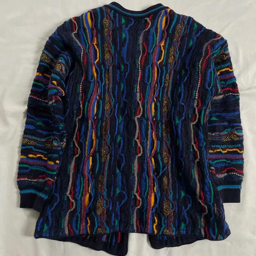 Pure Merino Wool 빈티지 케이블 가디건 M 3