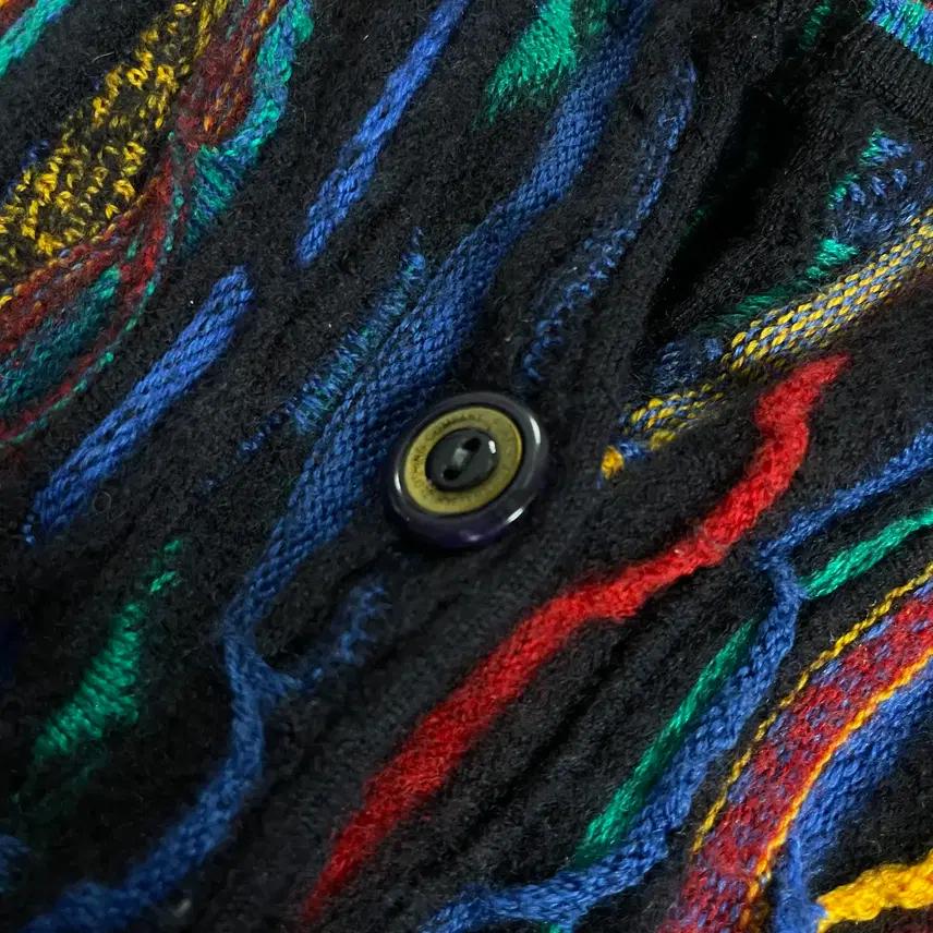Pure Merino Wool 빈티지 케이블 가디건 M 5