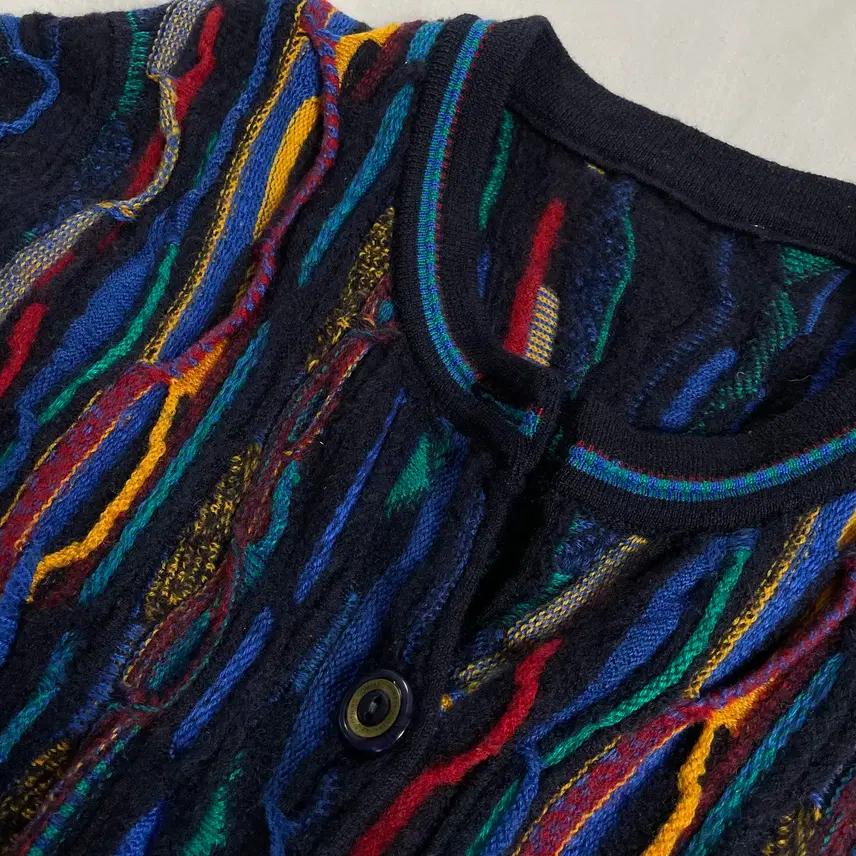 Pure Merino Wool 빈티지 케이블 가디건 M 4