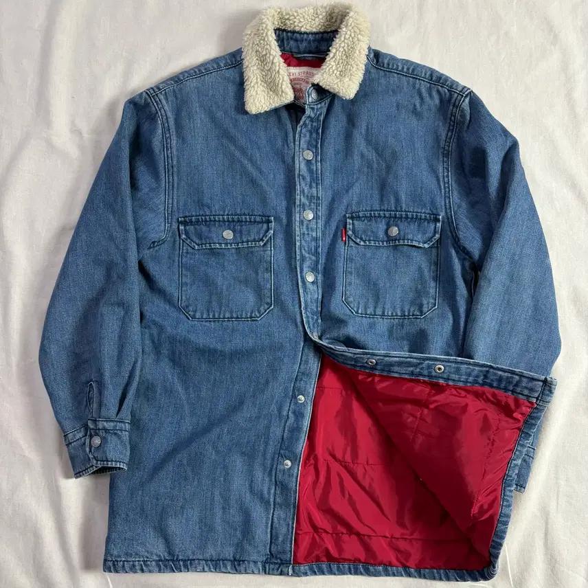 Levis 리바이스 쉐르파 누빔 데님 자켓 S (L) 2