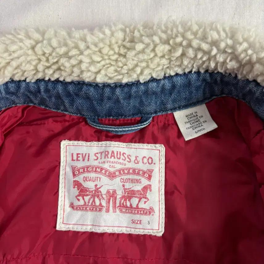 Levis 리바이스 쉐르파 누빔 데님 자켓 S (L) 6