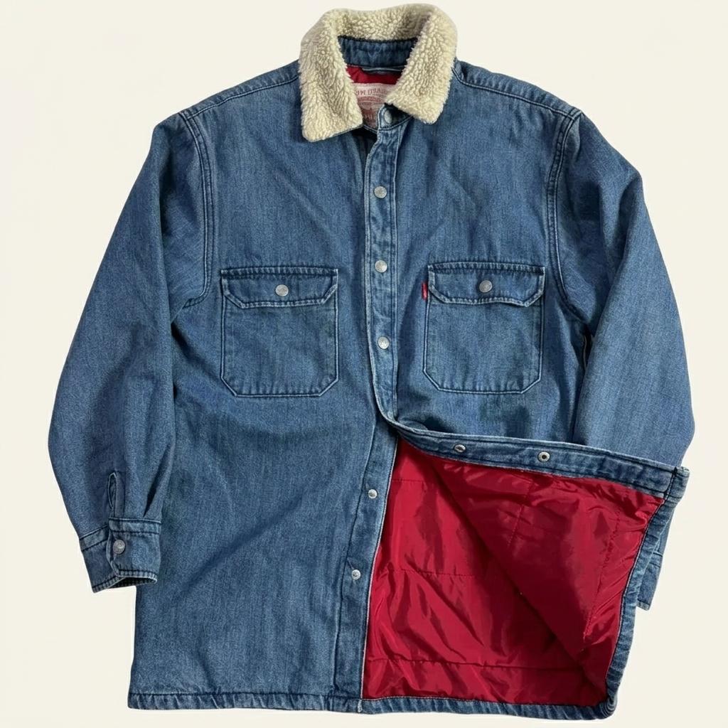 Levis 리바이스 쉐르파 누빔 데님 자켓 S (L) 1