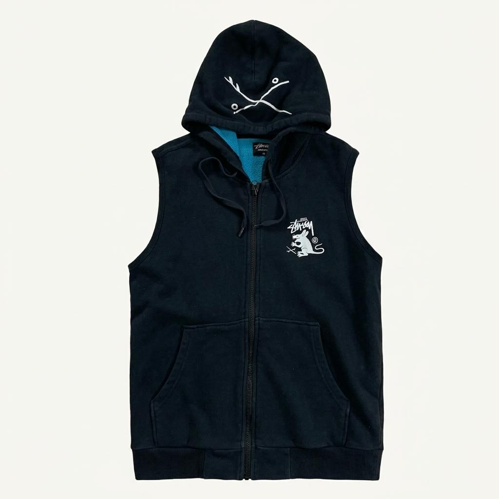 Stussy 스투시 빈티지 렛 페트롤 후디 베스트 M 1